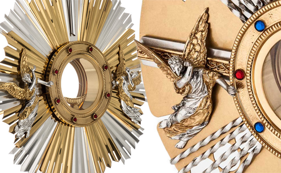 Metal monstrance: the liturgical function Metal Monstrance the liturgical function-header