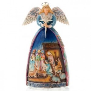 Christmas angel music box, a star shall guide us