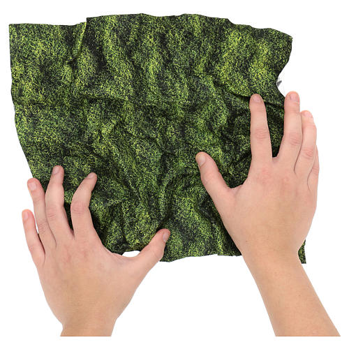 Moss design paper for nativity scenes
