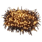 Chain lights 750 LEDs amber warm white external 220V