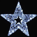 Star Christmas light 80 led ice white internal and external use