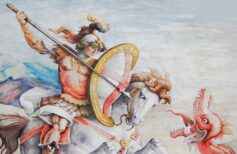 The story of St George who killed a dragon Drachentöter