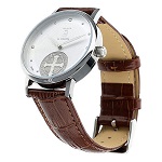 St. Benedict's white dial watch