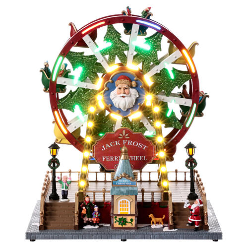 christmas big wheel of santa claus