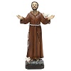 st. francis statue in resin 20 cm