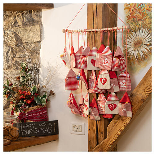 Advent calendar with gift bags 55x50 cm 