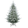 st. claus christmas tree snowy poly 210 cm