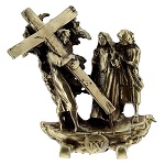 bronze way of the cross 14 standing stations