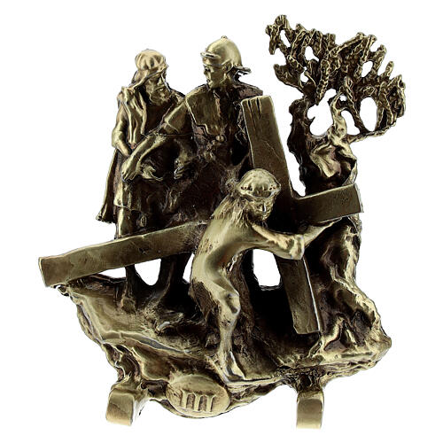bronze way of the cross 14 standing stations