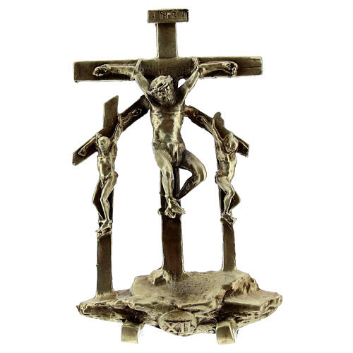 bronze way of the cross 14 standing stations