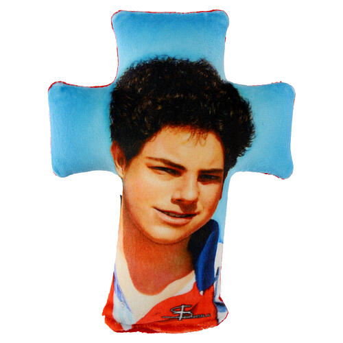 Carlo Acutis fabric cross 14x10 cm