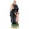 St Vincent de Paul statue 25 cm hand painted plaster Arte Barsanti