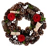 Advent wreath diam. 33 cm pinecones flowers and berries