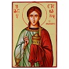 Saint Stephen painted icon, made in Romania 