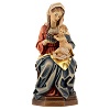 Virgin with baby and grapes in coloured Valgardena wood 