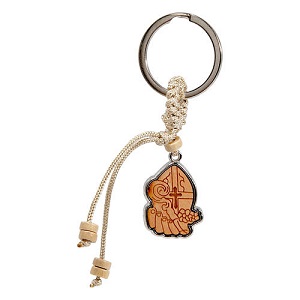 wooden-cross-and-miter-religious-keychain-favor-3x2-cm