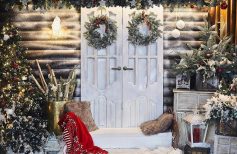 10 ideas to decorate your garden during Christmas christmas door