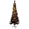 christmas tree black shade 180 cm led slim