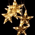 Light curtain 5 stars 50 leds warm white internal and external use