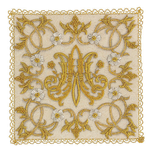 Marian pall of hand embroidered satin Gamma 