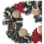 Advent set with wreath and shiny candles 15x8 cm 150x150