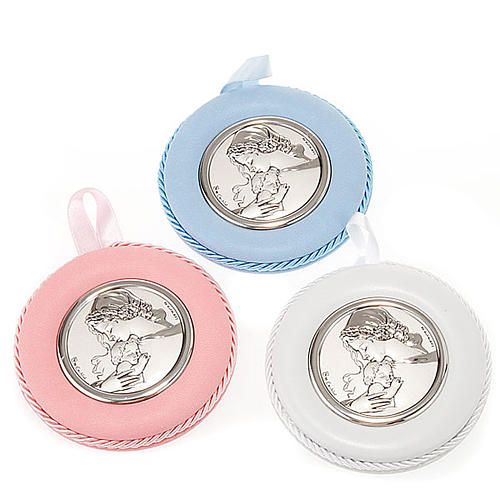 round cradle decoration our lady and baby jesus