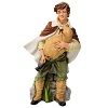 bagpiper statue for outdoor nativity scene of 40 cm indistructible material