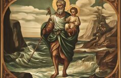 Saint Christopher, the Patron Saint of Pilgrims Saint Christopher