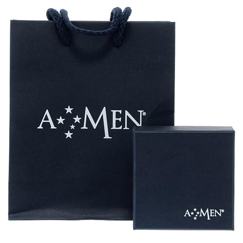 Amen pearl necklace, 925 silver and 6 mm pearls