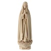 Statue of Our Lady of Fatima Capelinha in natural wood of Valgardena