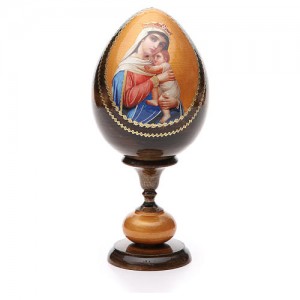 russische ei ikone hoffnungsgottesmutter decoupage