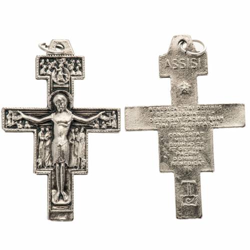 Anhänger Kreuz von San Damiano aus Metall 4,2cm