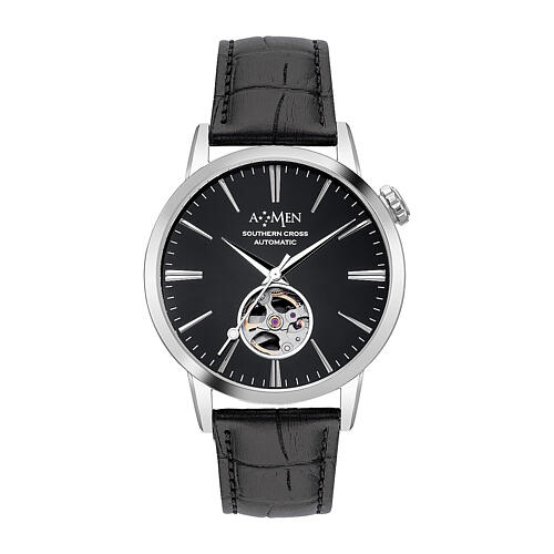automatik uhr southern cross amen schwarz 41 mm