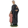 Estatua San Vincenzo de Paoli 30 cm yeso pintado a mano Barsanti