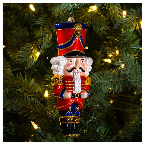 Cascanueces navideño decoración vidrio soplado árbol Navidad