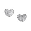 Pendientes corazón pavé zircones