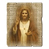 Cuadro de Madera Perfilada Sagrado Corazón Jesús 35x30