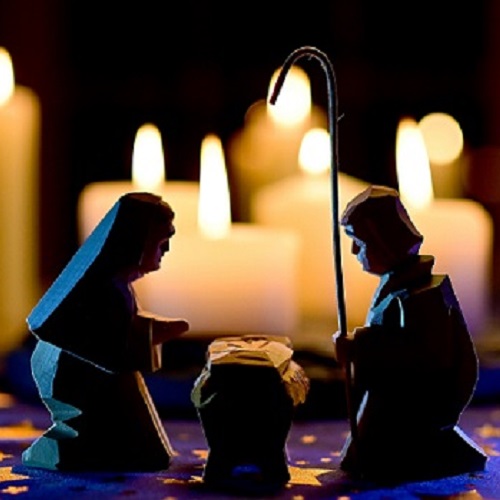 Fonds pour creche Noel