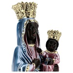 Statue platre nacre Vierge noire de Czestochowa