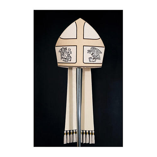 Mitre laine lurex Quatre Évangélistes Atelier Sirio