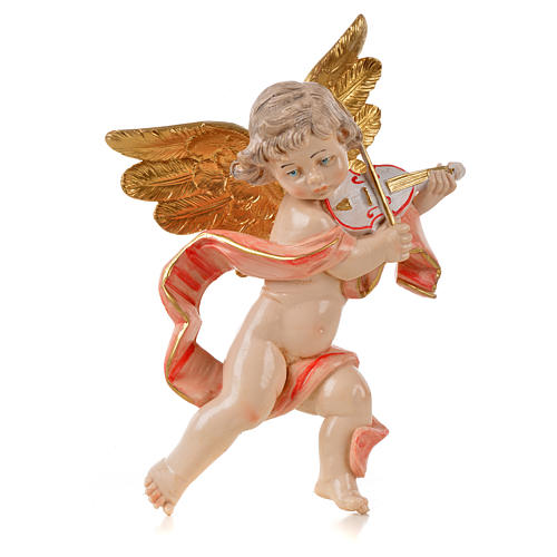 ange au violon 17 cm fontanini type porcelaine