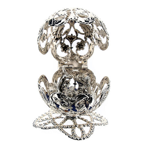 sphere creche filigrane nativite 4-5 cm