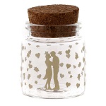 Pot en verre cadeau Mariage d. 5 cm