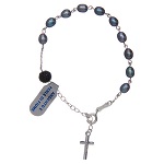 bracelet argent 925 perles d'eau douce violettes