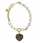 Bracelet perles naturelles argent 925 Precem Agios