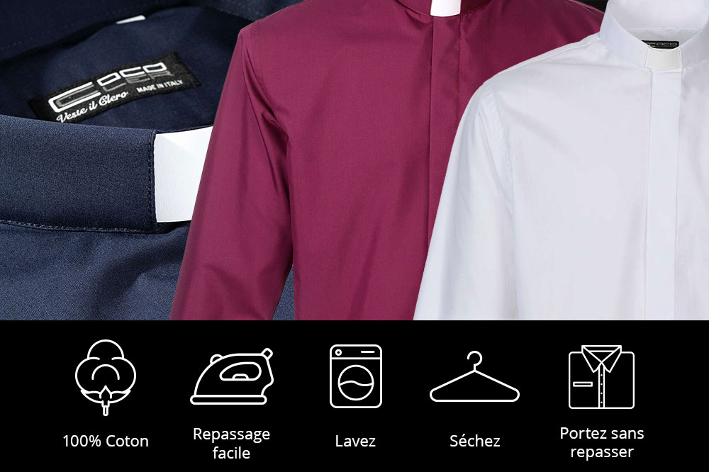 Chemise sans repassage : la voici pour les prêtes aussi