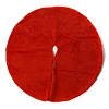 Cache-pied sapin de Noël peluche rouge 120 cm