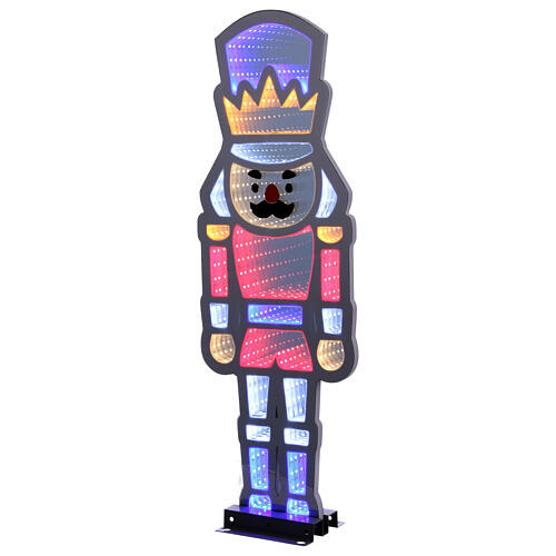 Casse-noisette lumineux 282 LEDs multicolores Infinity Light int/ext 60x25 cm double face