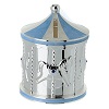 Tirelire carrousel avec chevaux bleue 12 cm Bagutta