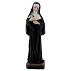 Sainte Rita de Cascia crucifix statue résine 12 cm